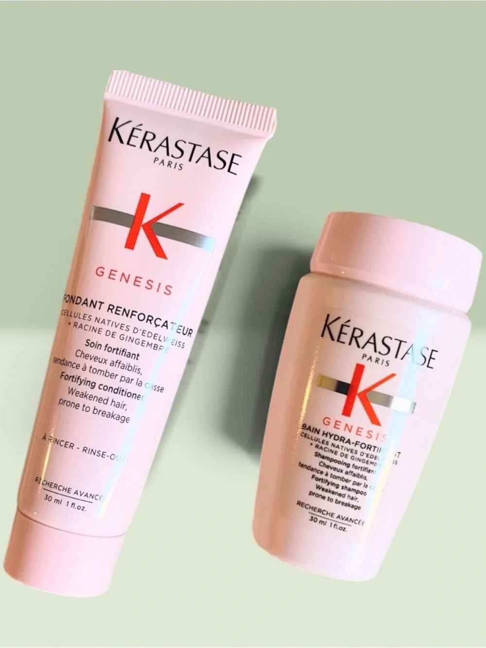 KERASTASE GENESIS SHAMPOO CONDITIONER SET 1oz each New
